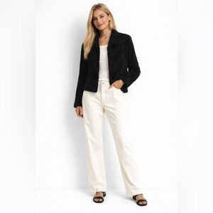 Black Teddy Jacket Size Small Classy by Signature